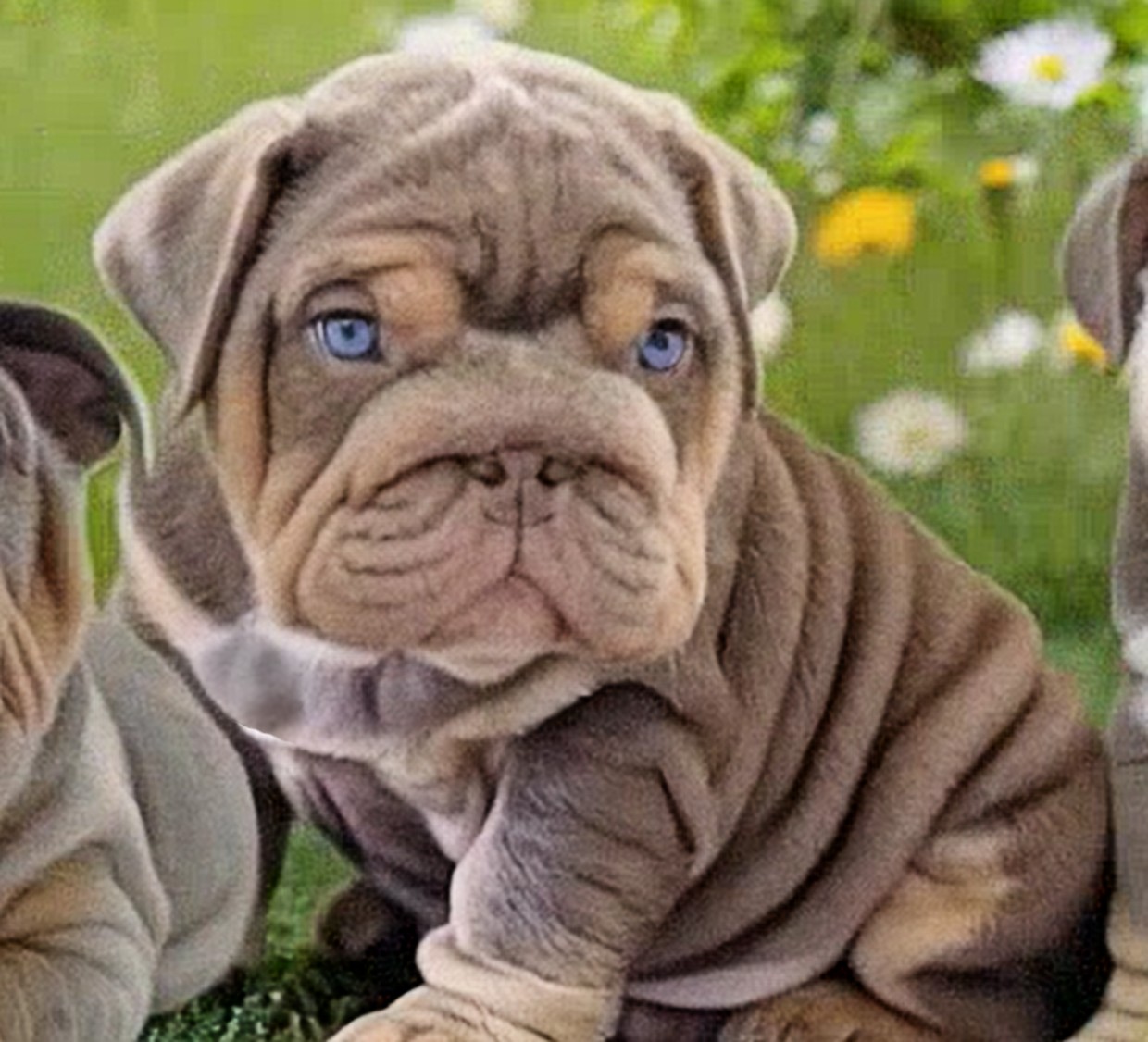 lilac bulldog puppy