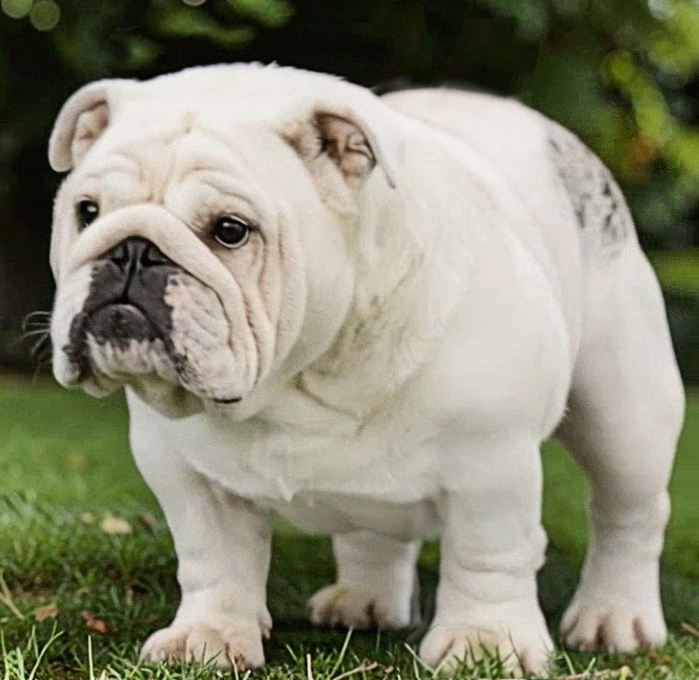 white bulldog