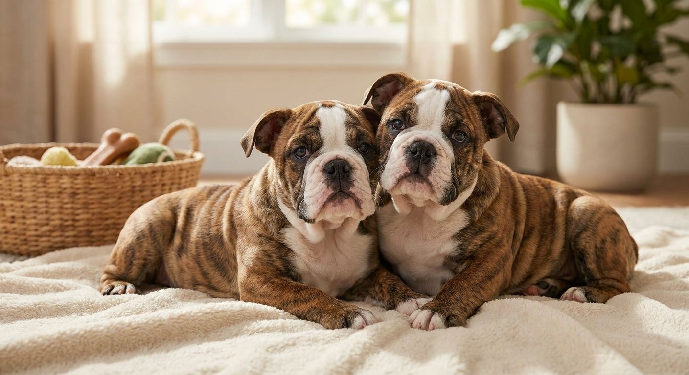 Bully-style English Bulldog puppies for exotic pet buyers