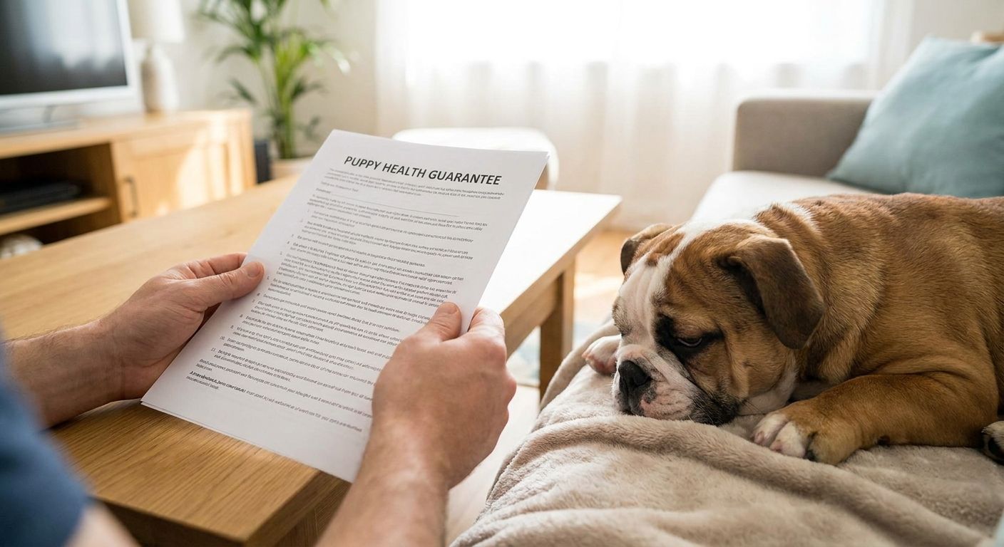 How to read a bulldog puppy health guarantee before signing