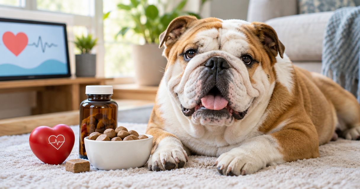 Best heart-health supplements for aging English Bulldogs