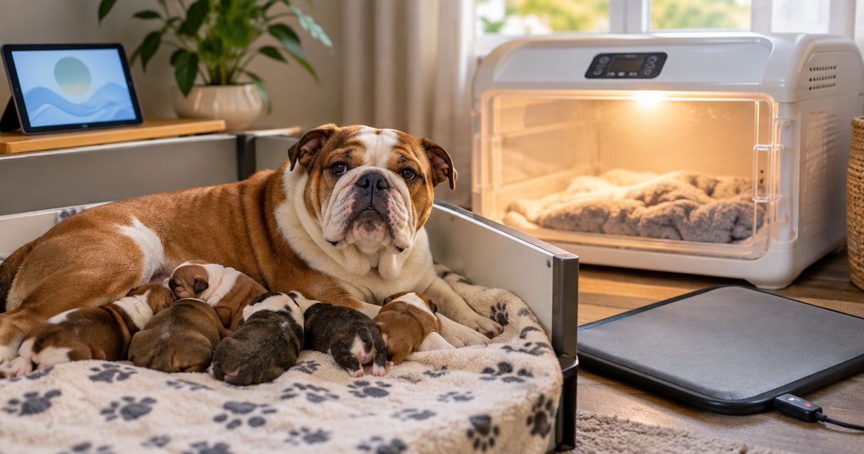 Best incubators and heating pads for whelping bulldogs