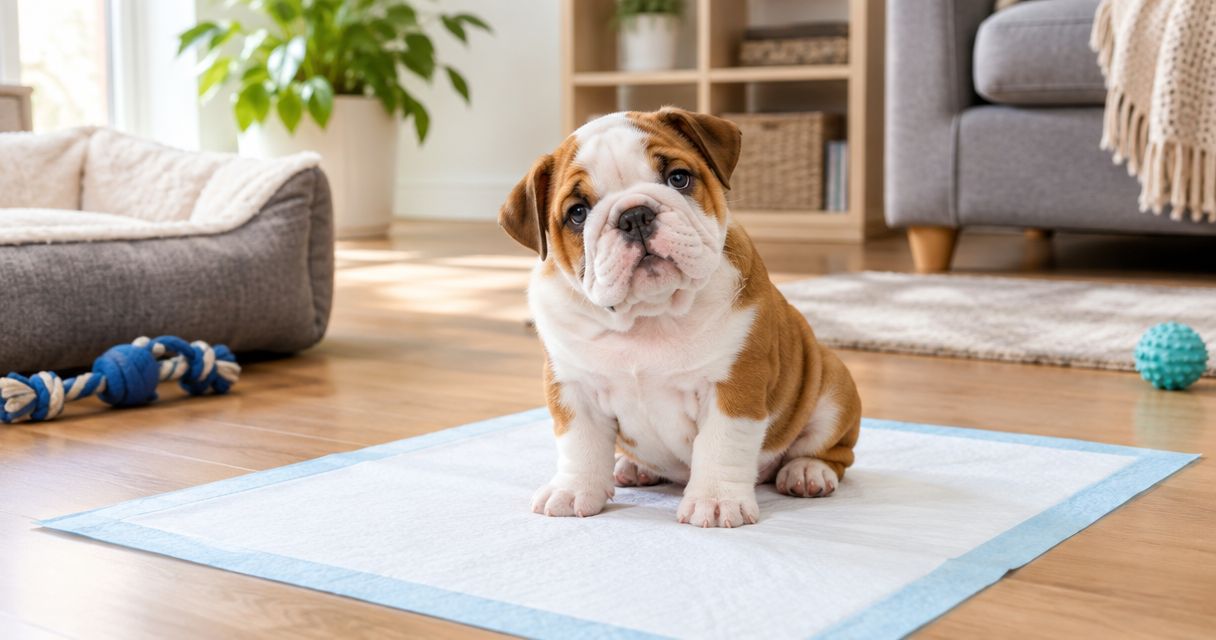 Best puppy pads for potty-training a Bulldog puppy
