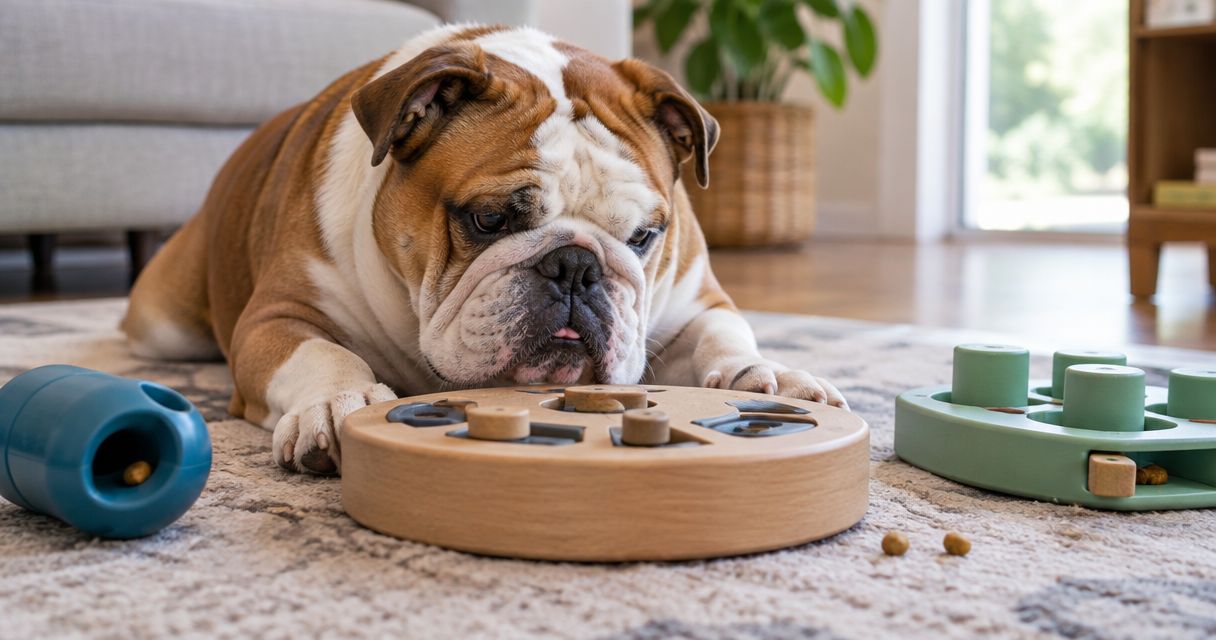 Best puzzle toys for low-energy English Bulldogs