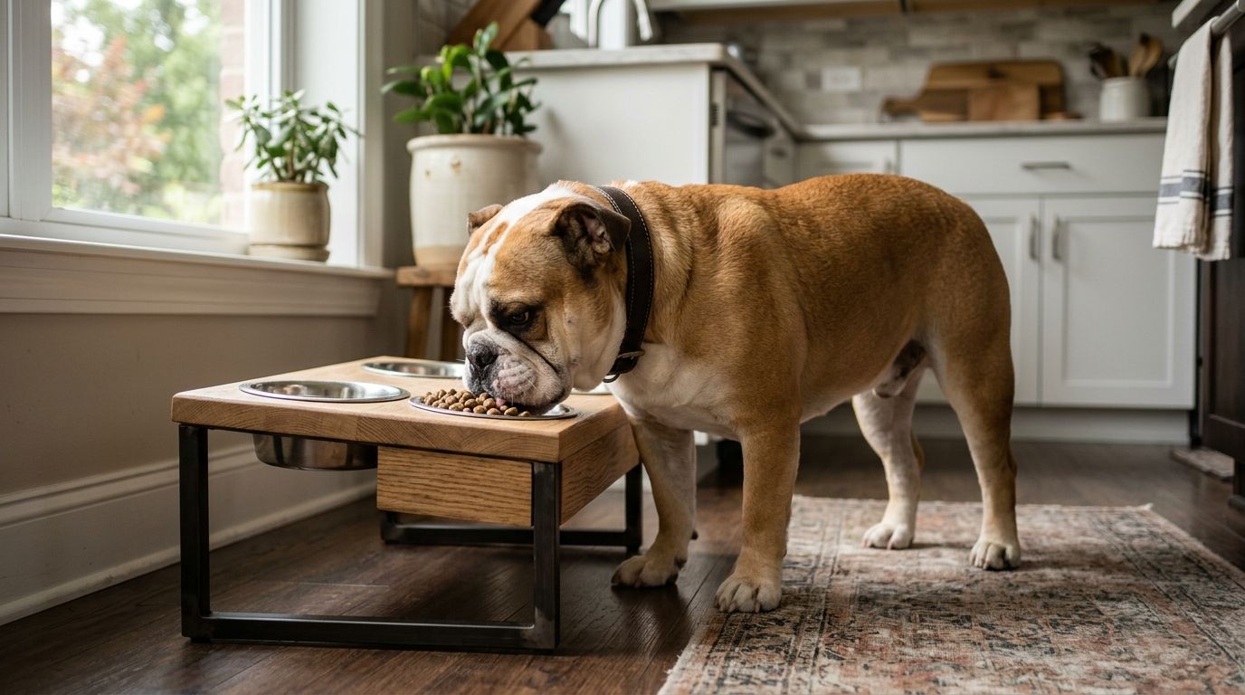 Best raised feeding bowls for English Bulldogs