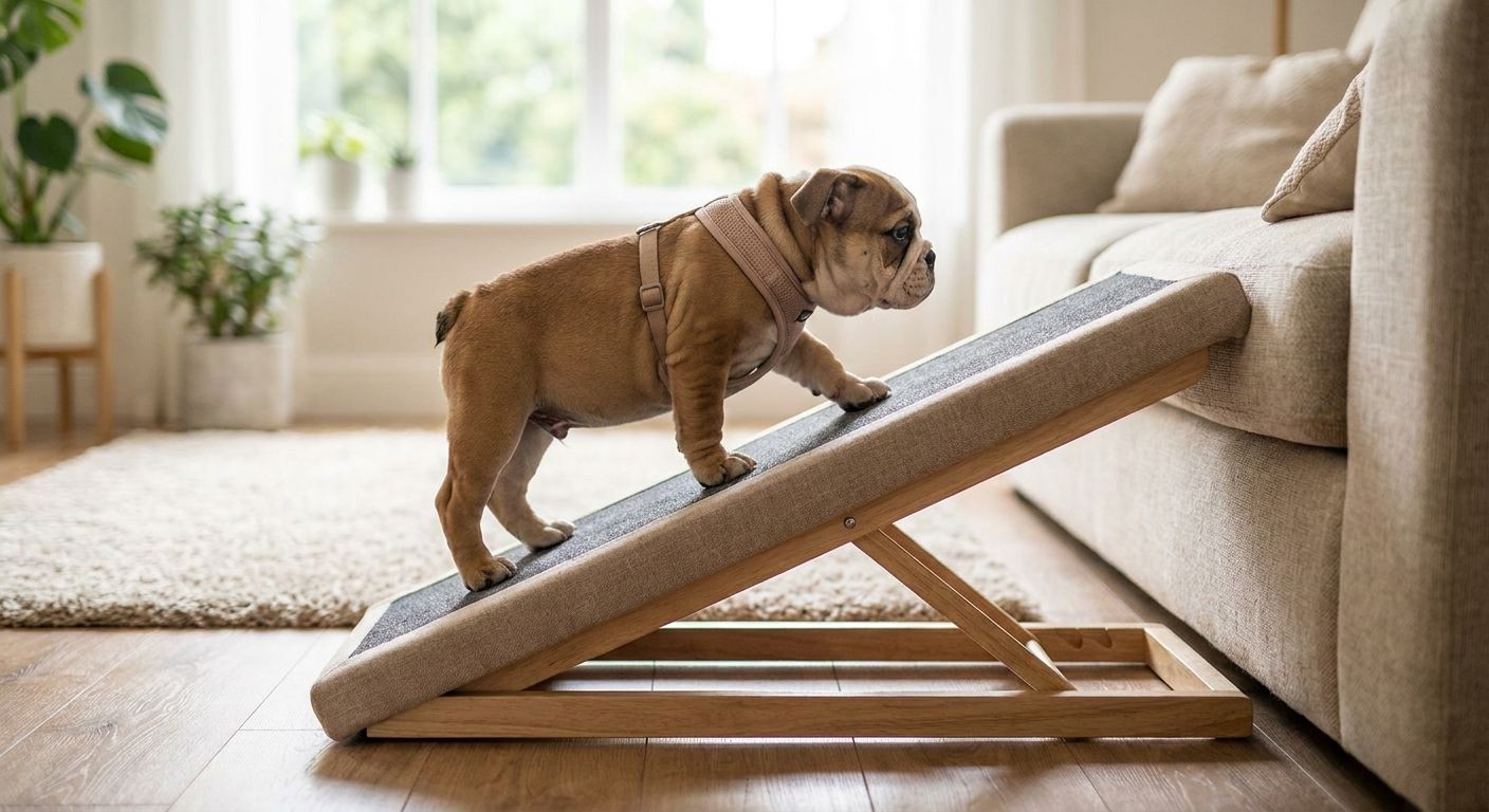 Best ramps for Bulldog puppies with joint sensitivity