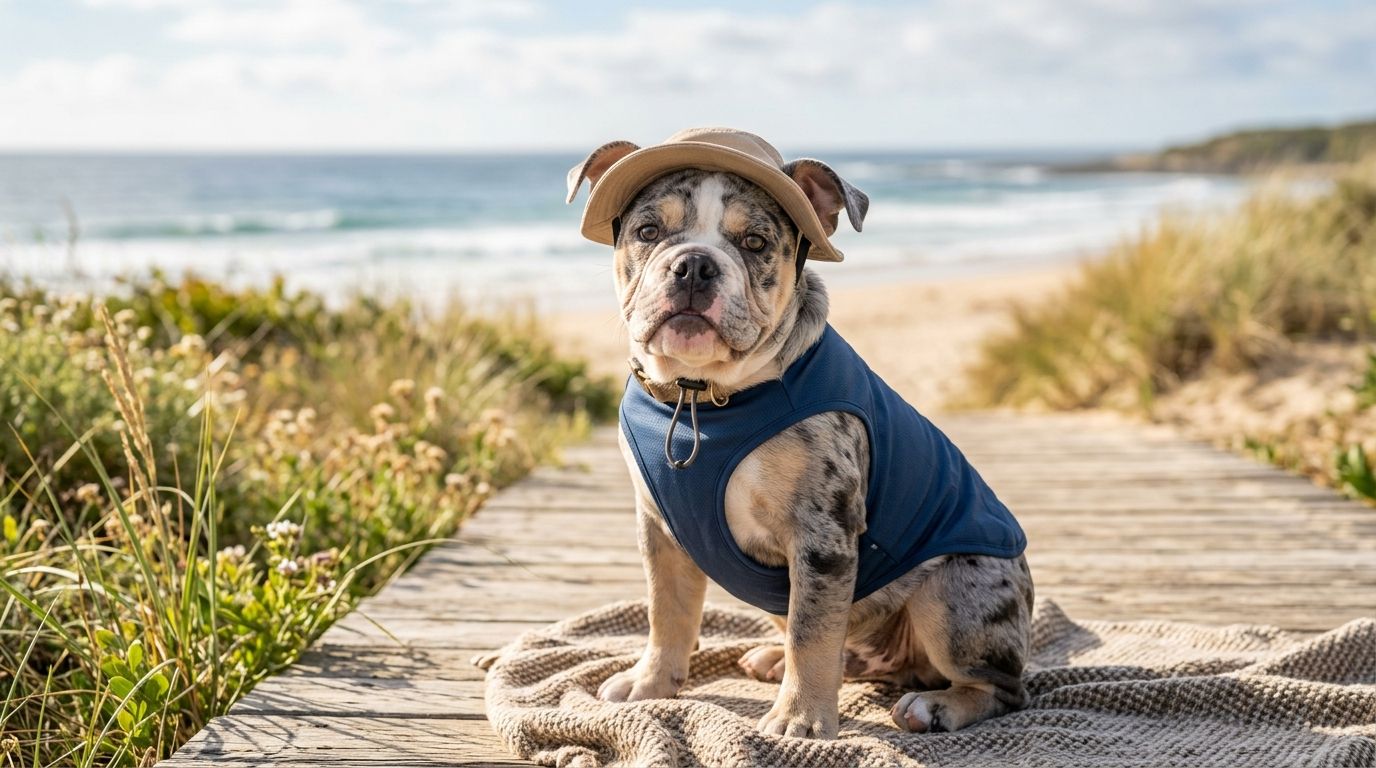 Best sun protection for lightly pigmented merle bulldogs
