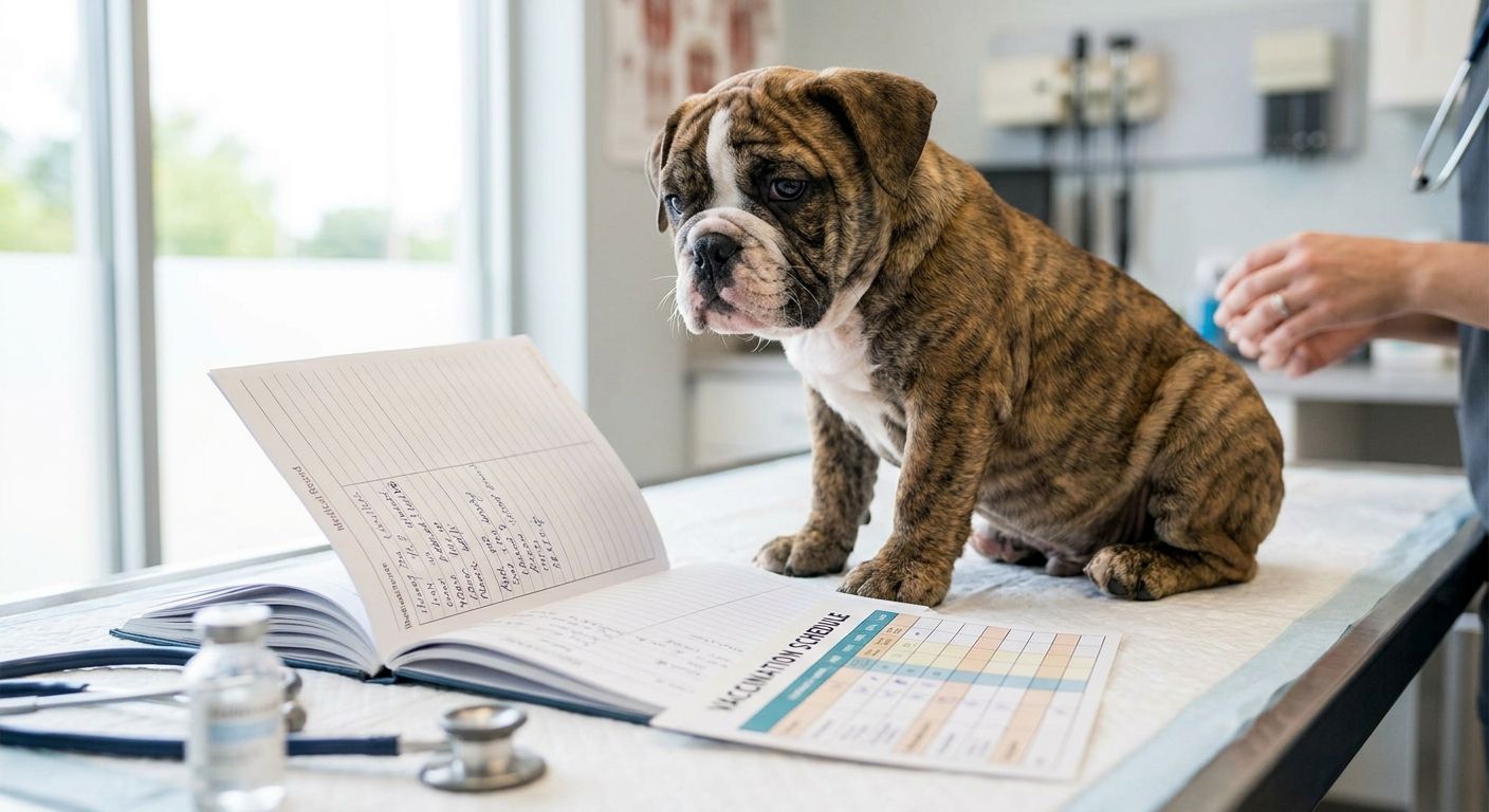 Bulldog puppy vaccination schedule for new owners