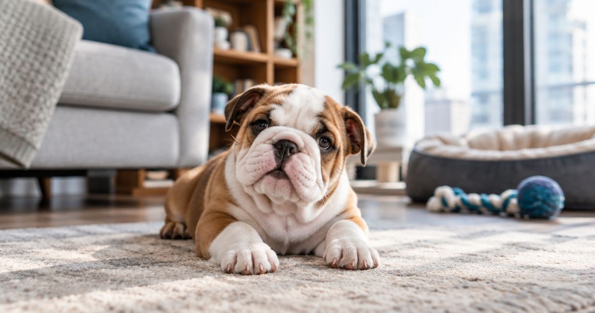 English Bulldog puppies for apartment dwellers