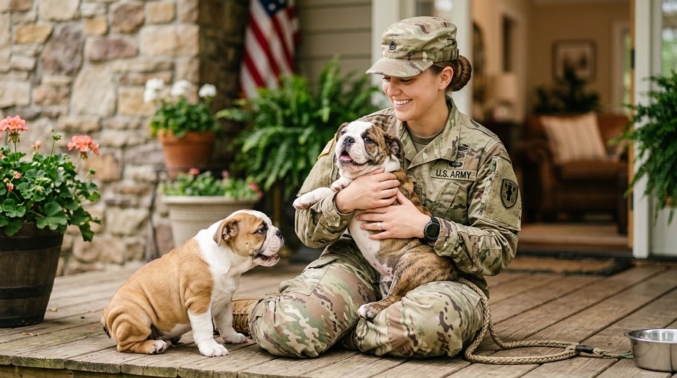 English Bulldog Puppies for Military Families (2026)