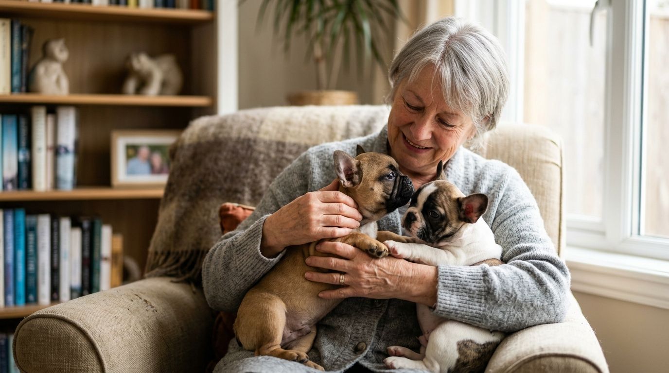 French Bulldog puppies for pet-loss recovery