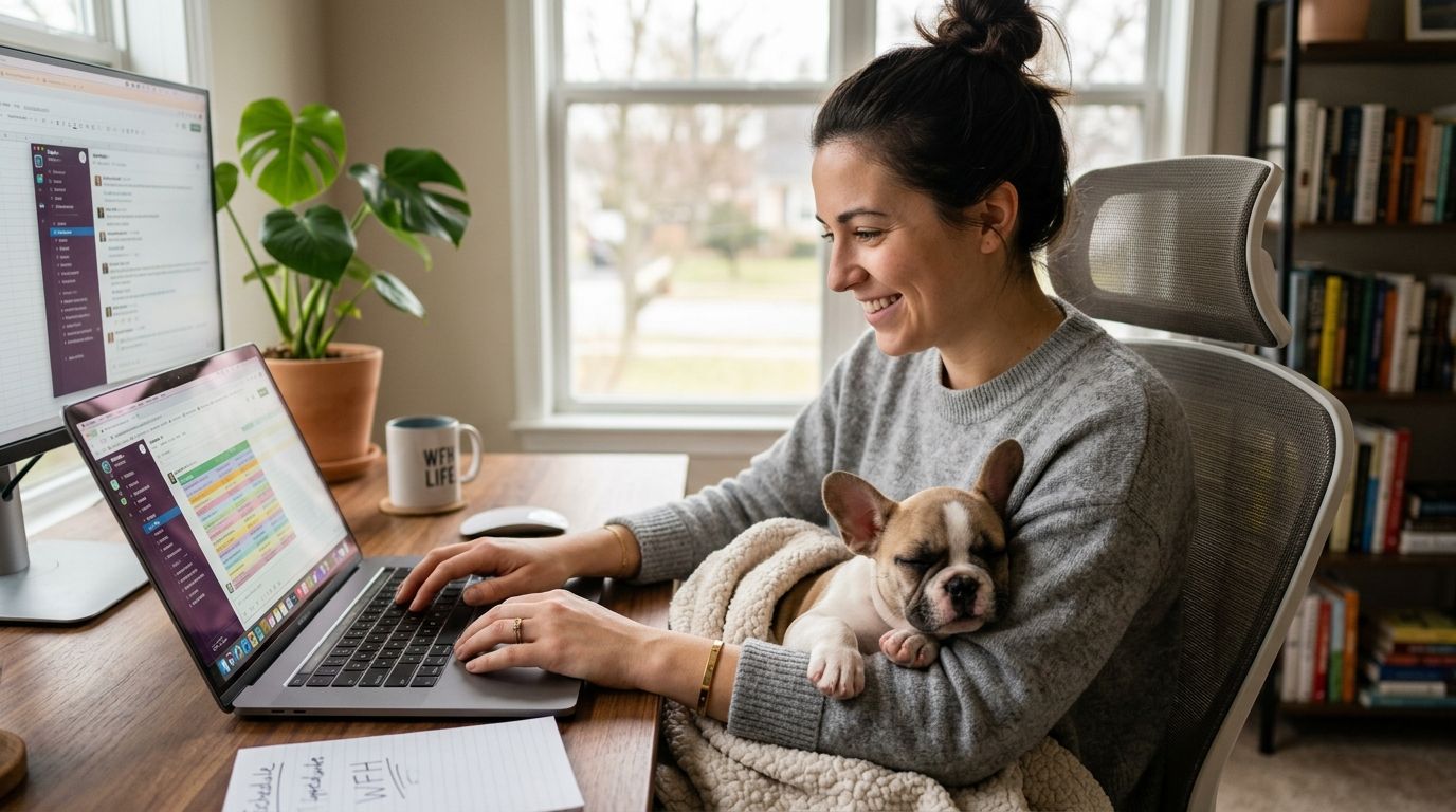 French Bulldog puppies for remote and work-from-home owners