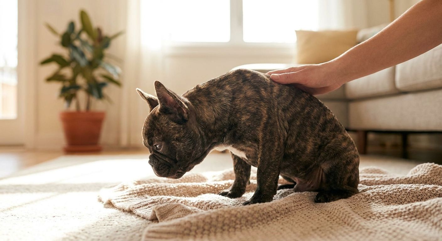 How to handle reverse sneezing in a French Bulldog puppy