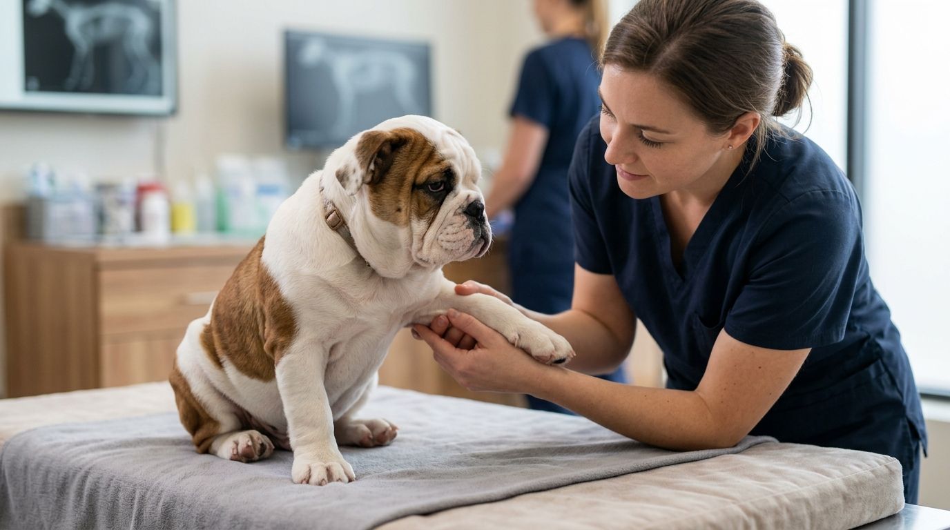 How to spot elbow dysplasia in an English Bulldog puppy
