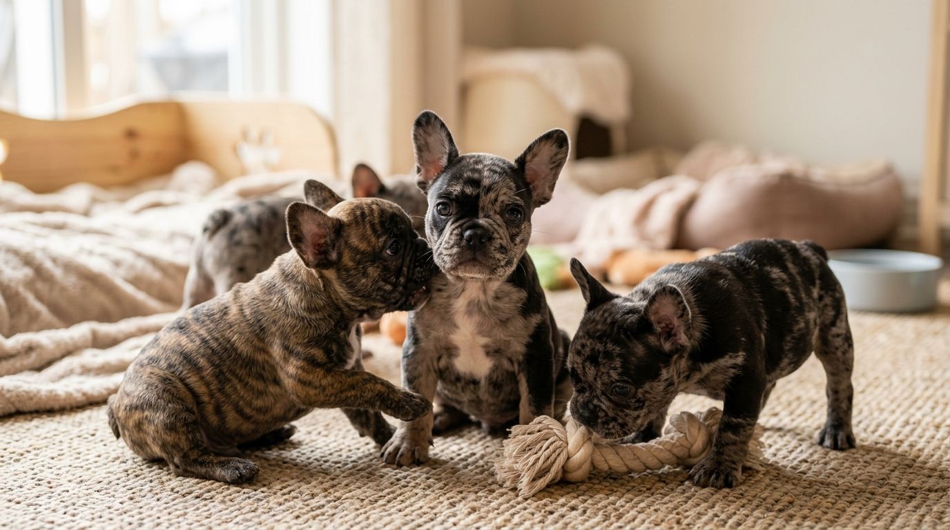 Merle carrier French Bulldog puppies for breeding programs