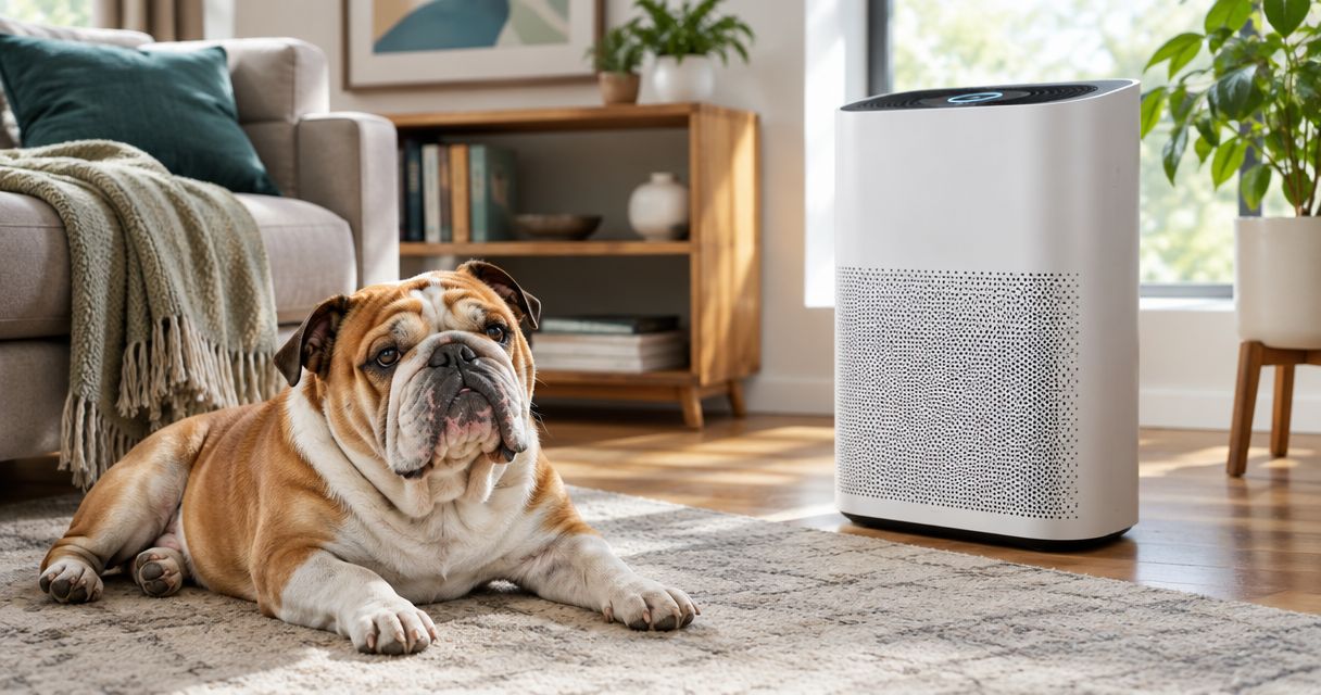Best air purifiers for homes with shedding Bulldogs