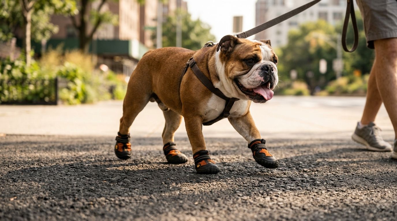 Best booties and paw protection for Bulldogs on hot pavement