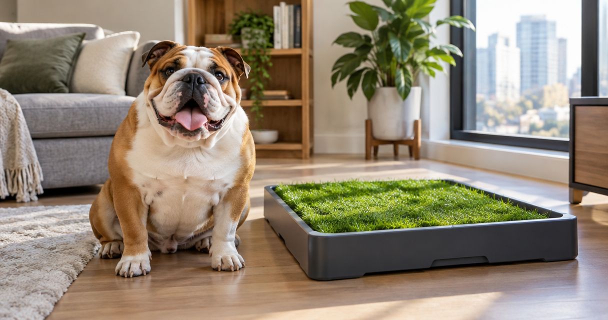 Best indoor grass potty patches for apartment Bulldog owners