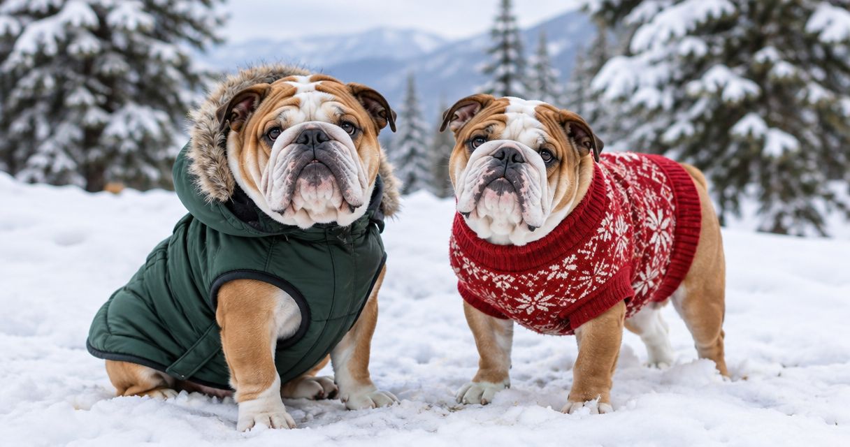 Best winter coats and sweaters for English Bulldogs